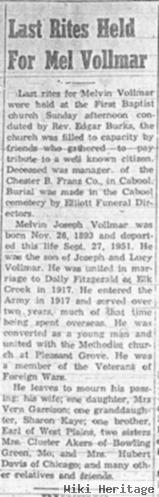 Melvin Joseph Vollmar