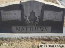 Betty P West Matthews