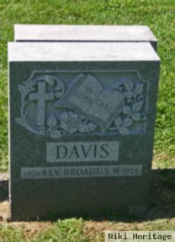 Rev Broadus W. Davis