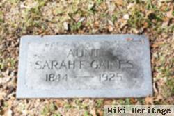 Sarah F "fannie" Gaines