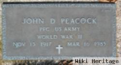 John D Peacock