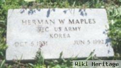 Pfc Herman W. Maples