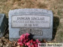 Pfc Duncan Sinclair