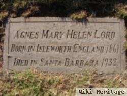 Agnes Mary Helen Robinson Lord