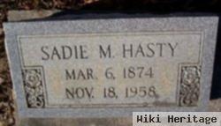 Sadie M Hasty