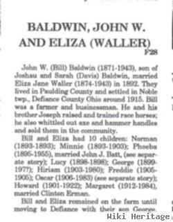 Eliza Jane Wallar Baldwin