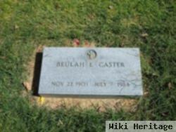 Beulah E. Caster