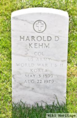 Col Harold D Kehm