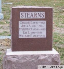 Pvt Orison E Stearns