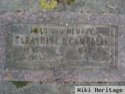 Geraldine B Campbell