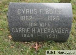 Carrie H. Alexander Boice