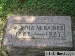 Bertha M Hutslar Baines