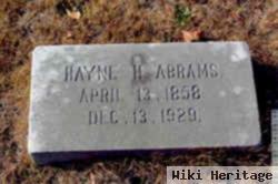 Hayne Hadden Abrams