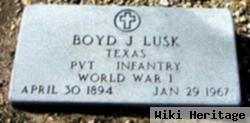 Boyd J Lusk