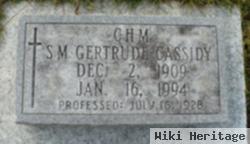 Sr M Gertrude Cassidy