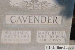 Mary Ruth Cavender