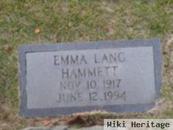 Emma Lang Hammett