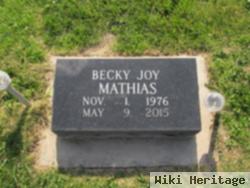 Rebecca J "becky" Mathias