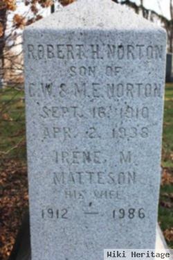 Irene M Matteson Norton