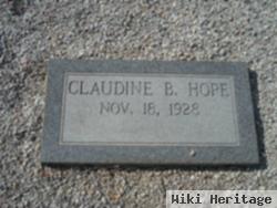 Claudine B Hope