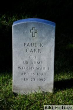 Paul K Carr