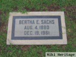 Bertha Evalina Devilbiss Sachs