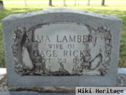 Alma Lambert Ricks