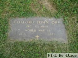 Pfc Clifford John Orr