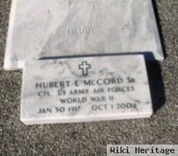 Hubert Ernest Mccord, Sr