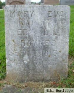 Mary Eva Raynes