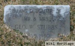 Infant Daughter Stubbs