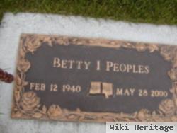 Betty I Peoples