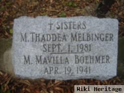 Sr M Thaddea Melbinger