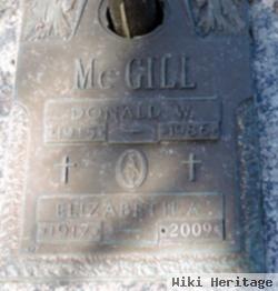 Donald W Mcgill