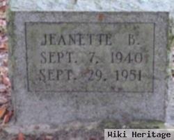 Jeanette B Smith