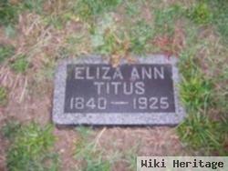 Eliza Ann Van Pelt Kendall Titus