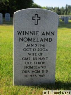 Winnie Ann Merriel Nomeland