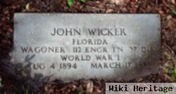 John J Wicker