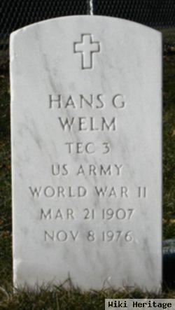 Hans G Welm