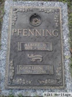 Albert D Pfenning