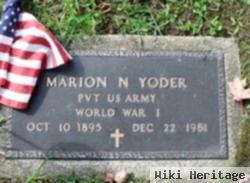 Marion N Yoder