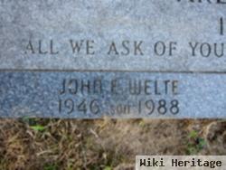 John E "jack" Welte