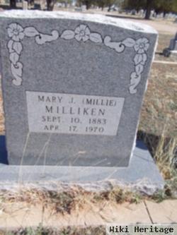 Mary Janette "millie" Thomas Milliken