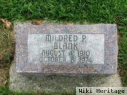 Mildred P Blank