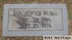 Ann Porter Ruble