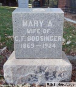 Mary A. "mamie" Wolfe Boosinger