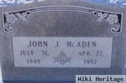 John J Mcaden