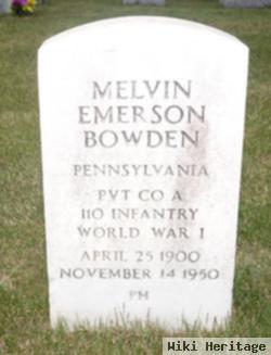 Melvin E. Bowden