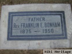 Rev Franklin Edward Bonham