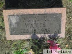 Ruth Y Watts